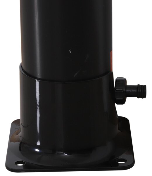 Doccia Solare da Giardino 20L Acqua Fredda-Calda 60° Nera