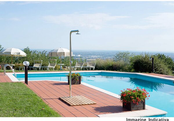 Doccia da Giardino Temporizzatore ATI Docce Stilo-P Inox Anodizzato