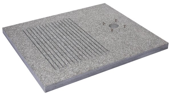 Base Rettangolare per Doccia da Esterno 70x80x4 cm in Granito Belfer 42/BSD
