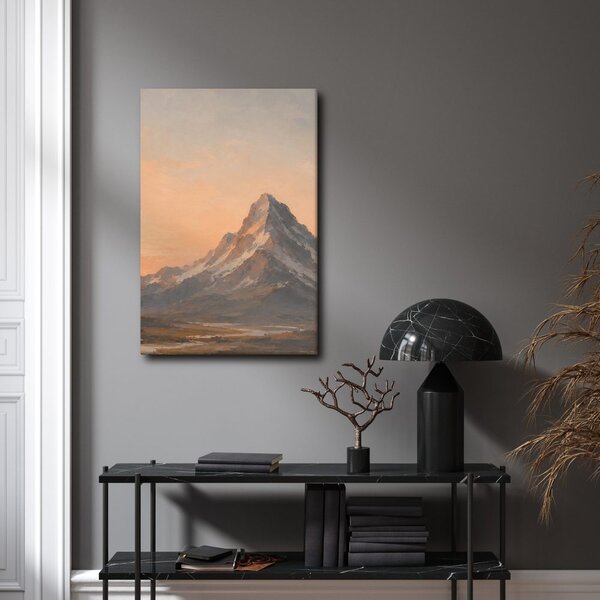 Quadro su tela – Montagna maestosa nella penombra