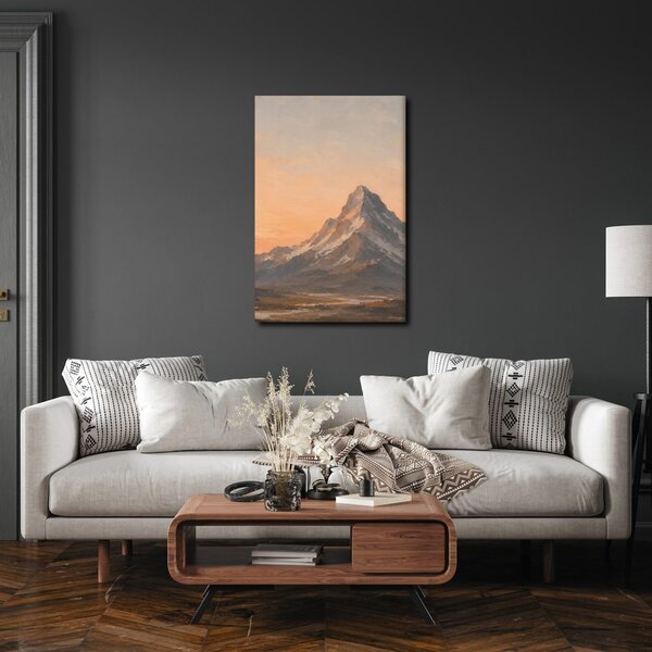 Quadro su tela – Montagna maestosa nella penombra