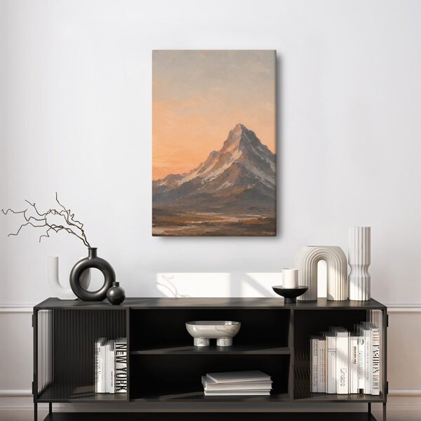 Quadro su tela – Montagna maestosa nella penombra
