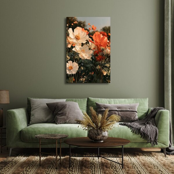 Quadro su tela – Delicati fiori del giardino estivo