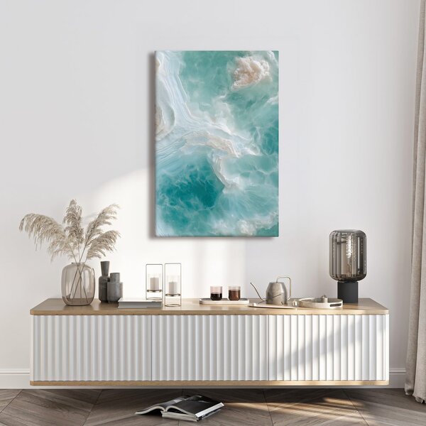 Quadro su tela – Delicate onde marmoree