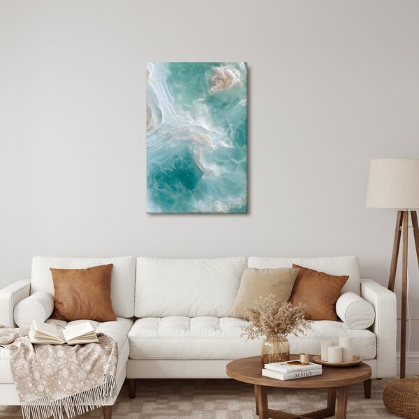 Quadro su tela – Delicate onde marmoree