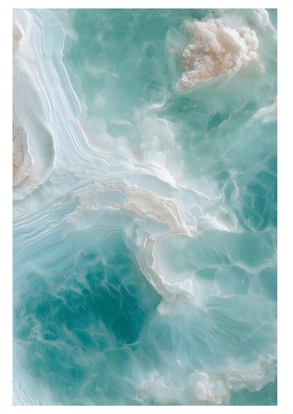 Quadro su tela – Delicate onde marmoree