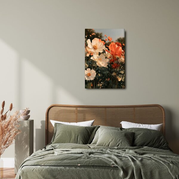 Quadro su tela – Delicati fiori del giardino estivo