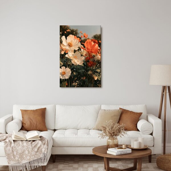 Quadro su tela – Delicati fiori del giardino estivo
