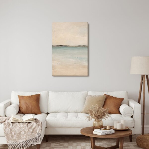 Quadro su tela – Costa delicata nei toni pastello