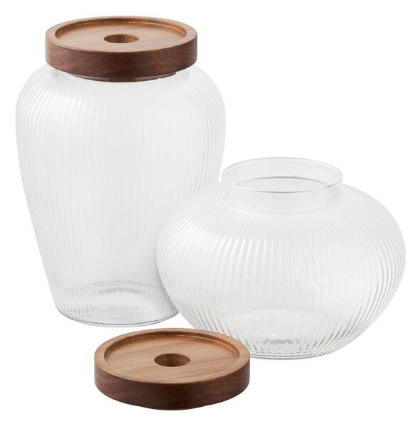 Set di contenitori per alimenti in vetro 2 pz Maya – House Nordic
