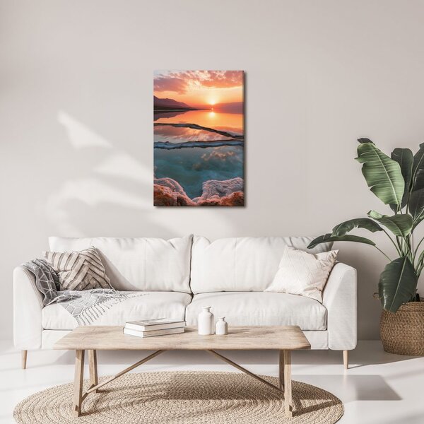 Quadro su tela – Riflesso del sole sull’acqua calma