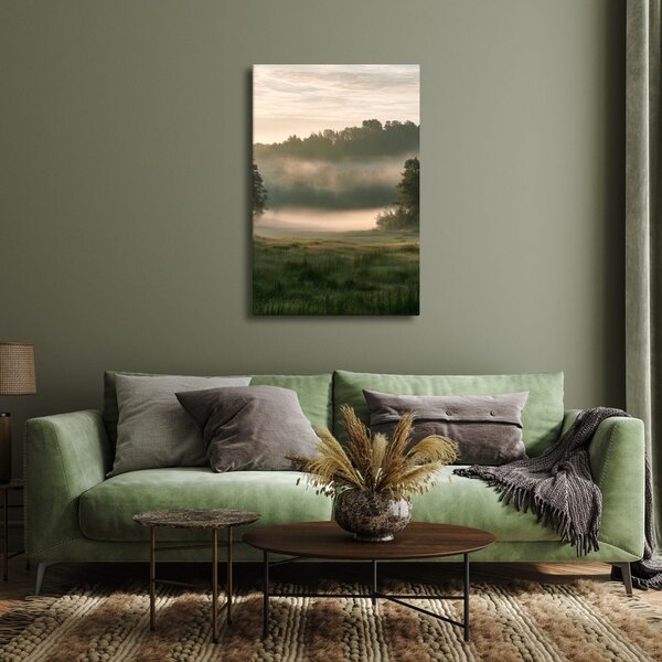 Quadro su tela – Alba silenziosa nel paesaggio