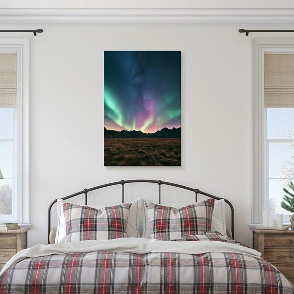 Quadro su tela – Cielo notturno con aurora