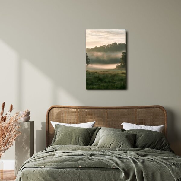 Quadro su tela – Alba silenziosa nel paesaggio