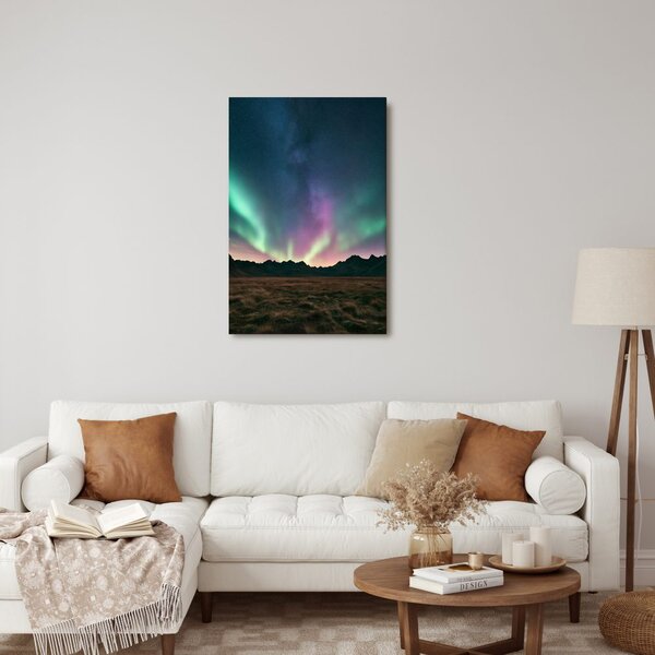 Quadro su tela – Cielo notturno con aurora