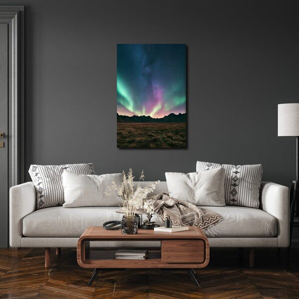 Quadro su tela – Cielo notturno con aurora