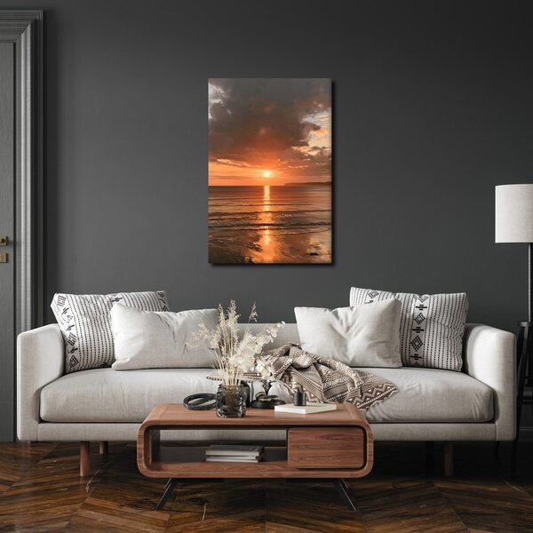 Quadro su tela – Cielo drammatico sulla costa