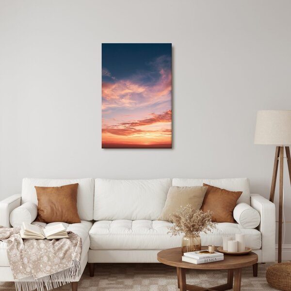 Quadro su tela – Cielo serale dai toni pastello