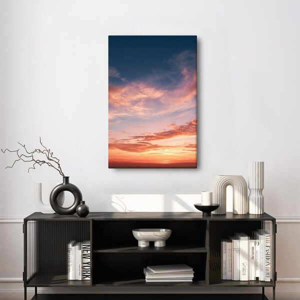 Quadro su tela – Cielo serale dai toni pastello