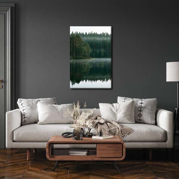 Quadro su tela – Bosco silenzioso sull’acqua