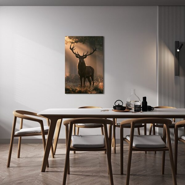 Quadro su tela – Maestoso cervo nel bosco