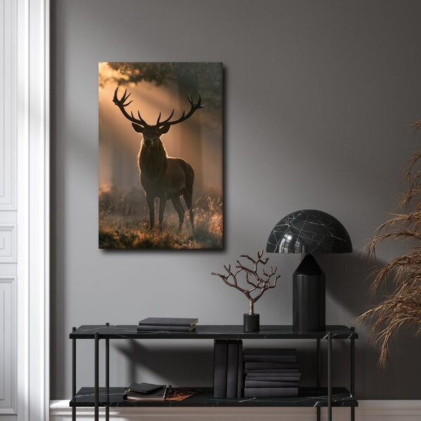 Quadro su tela – Maestoso cervo nel bosco