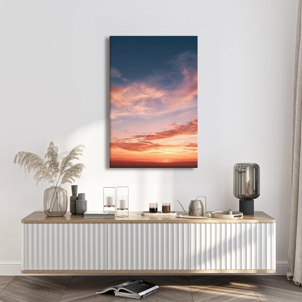Quadro su tela – Cielo serale dai toni pastello