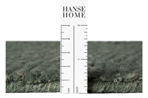Tappeto verde scuro in lana tessuto a mano 200x300 cm Calmio – Hanse Home