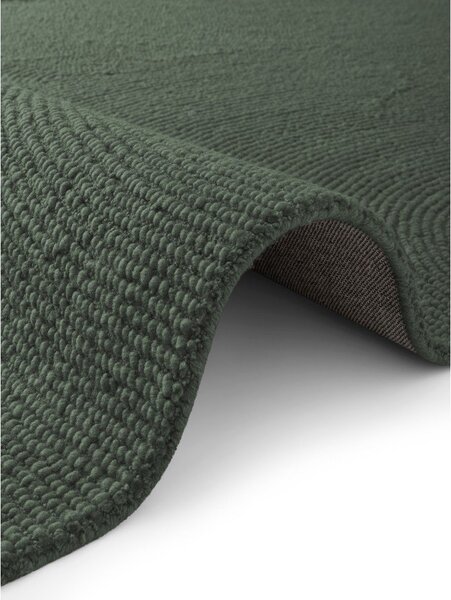 Tappeto verde scuro in lana tessuto a mano 200x300 cm Calmio – Hanse Home
