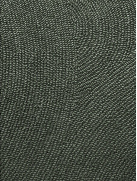 Tappeto verde scuro in lana tessuto a mano 200x300 cm Calmio – Hanse Home