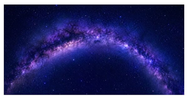 Quadro su tela – Bagliore cosmico nei toni blu e viola