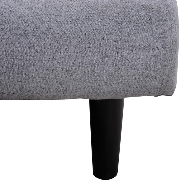 Divano Letto 3 Posti Multi posizione in Velluto Grigio 184x86x82 cm