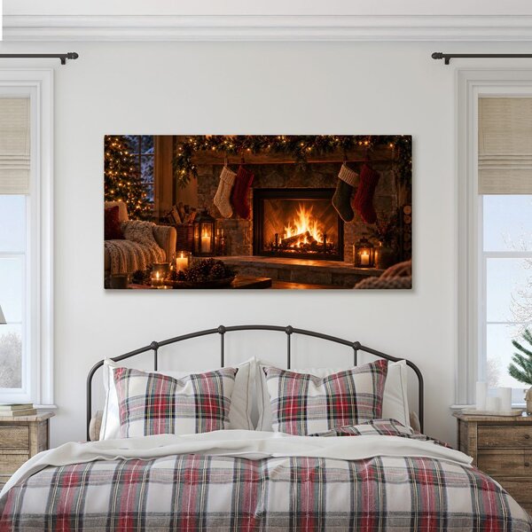 Quadro su tela – Interno festivo con calze