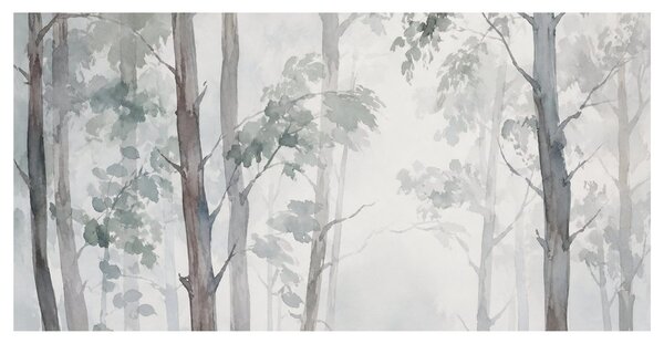 Quadro su tela – Delicata foschia tra gli alberi
