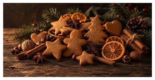 Quadro su tela – Dolci delle feste all’arancia