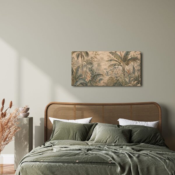 Quadro su tela – Vegetazione esotica in stile vintage