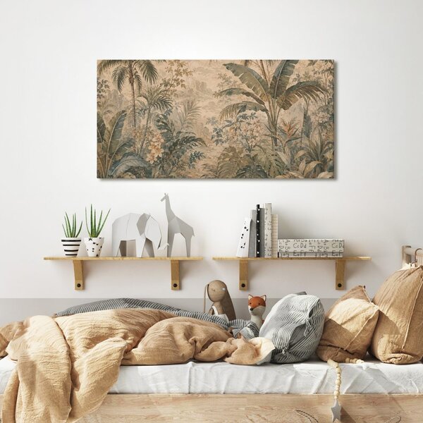 Quadro su tela – Vegetazione esotica in stile vintage