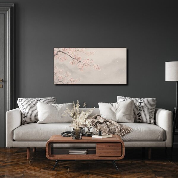 Quadro su tela – Ciliegio in fiore dai toni pastello