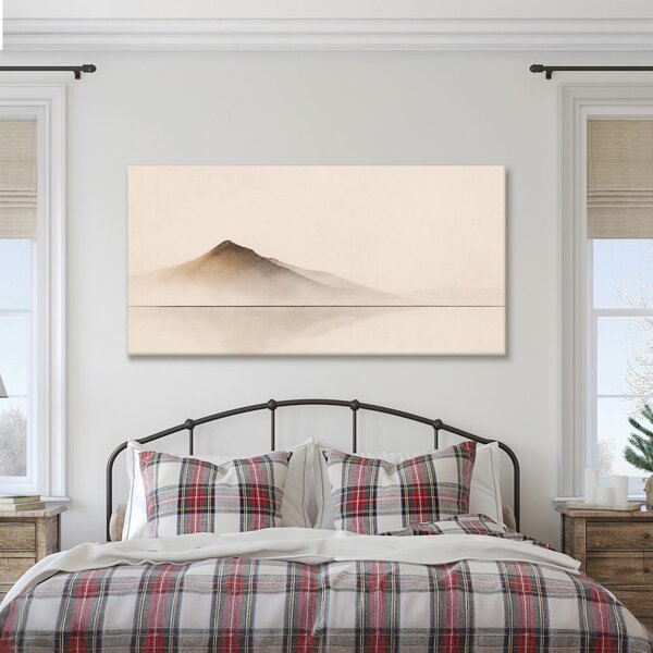 Quadro su tela – Montagna in lieve foschia