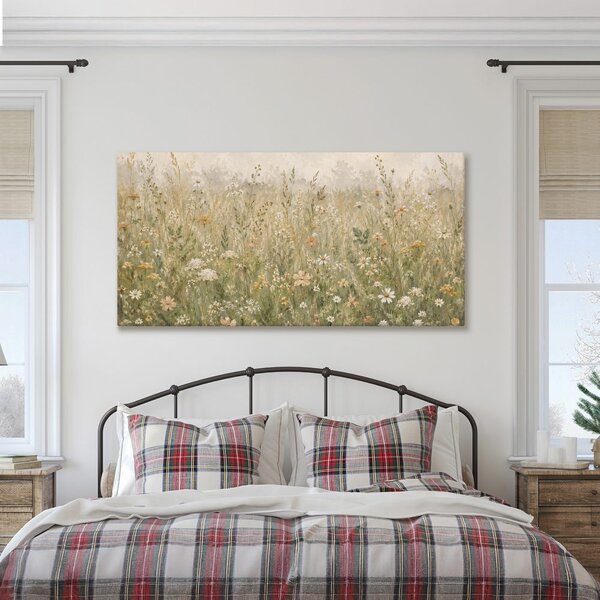 Quadro su tela – Delicati fiori di campo nell’erba