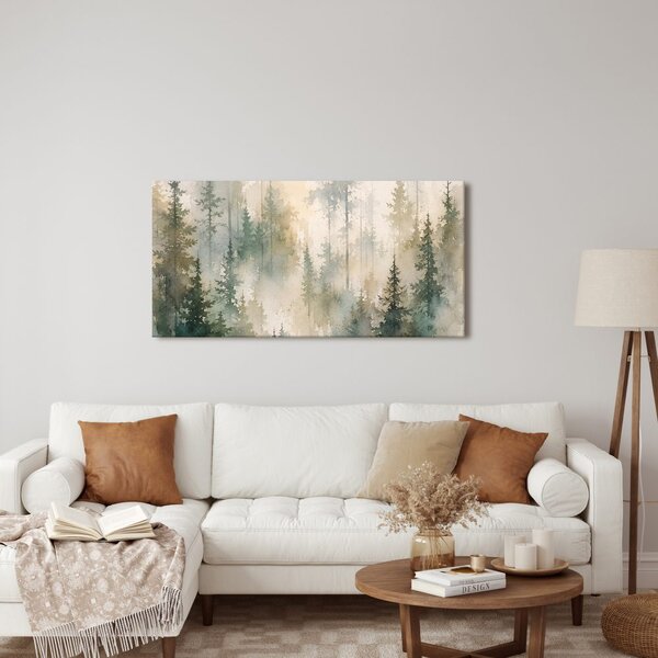 Quadro su tela – Abetaia sognante nella foschia