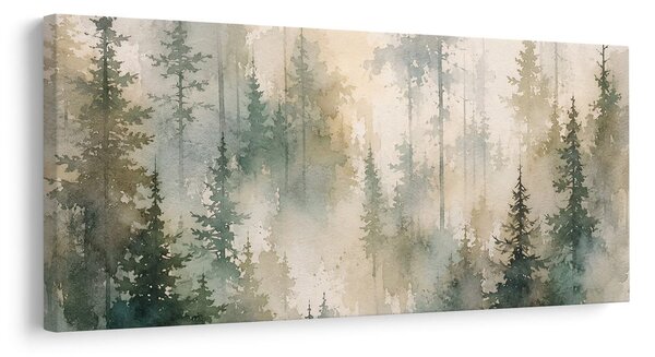 Quadro su tela – Abetaia sognante nella foschia