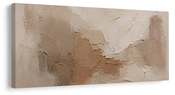 Quadro su tela – Texture color crema con patina