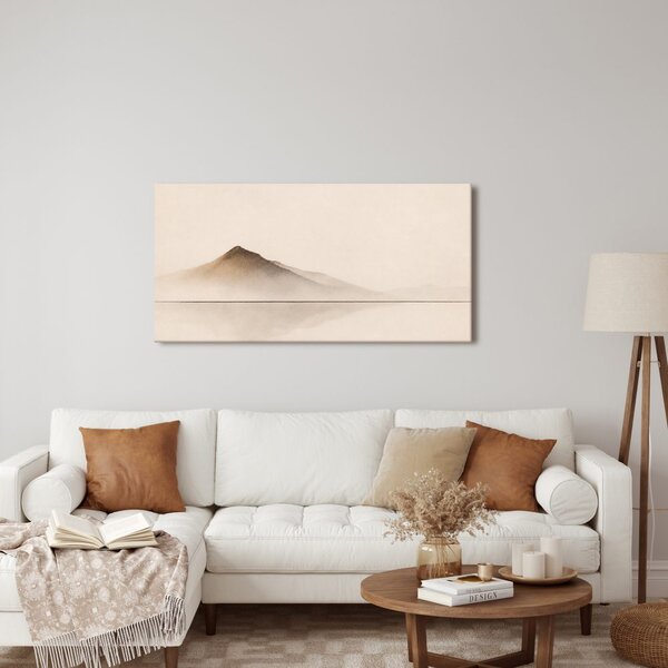 Quadro su tela – Montagna in lieve foschia