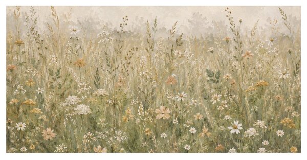 Quadro su tela – Delicati fiori di campo nell’erba