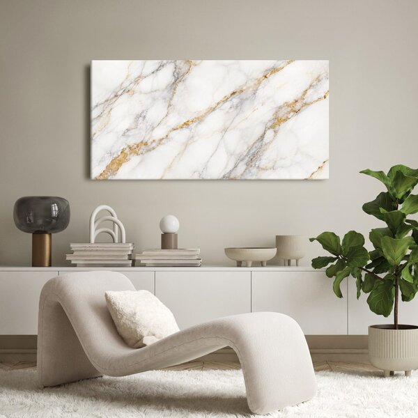 Quadro su tela – Pregiata trama marmorea dorata