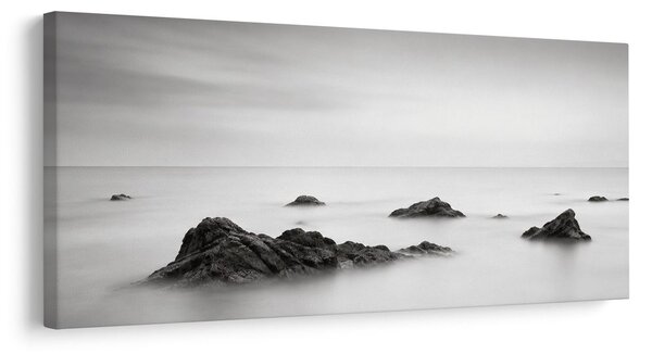 Quadro su tela – Costa silenziosa nella foschia