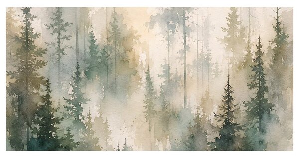 Quadro su tela – Abetaia sognante nella foschia