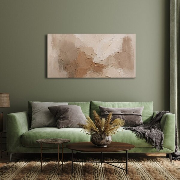Quadro su tela – Texture color crema con patina