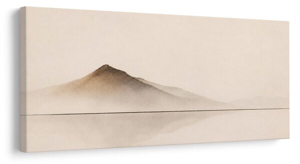 Quadro su tela – Montagna in lieve foschia